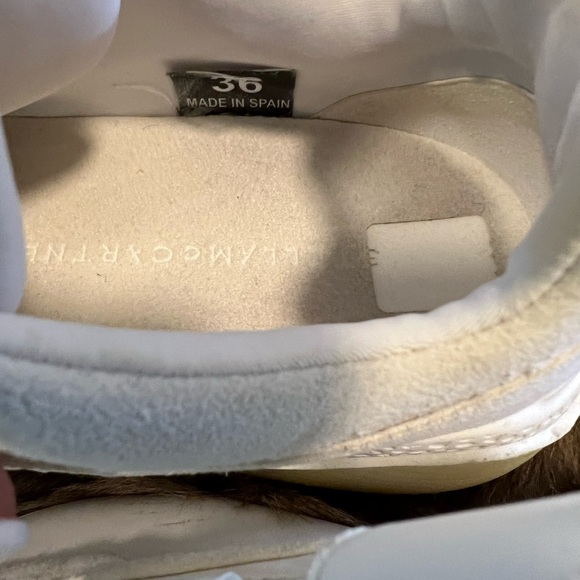 STELLA MCOURTNEY White Leather and Suede Eclypse Sneakers/Trainers - Picture 8 of 9